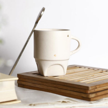 Modernist - Ivory^C Mug | Handpainted with 24K Gold