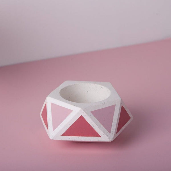 Small Concrete Floater Planter - Pink