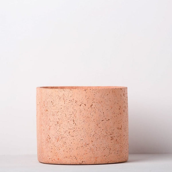 Concrete Mid-Century Planter - Blush Pink