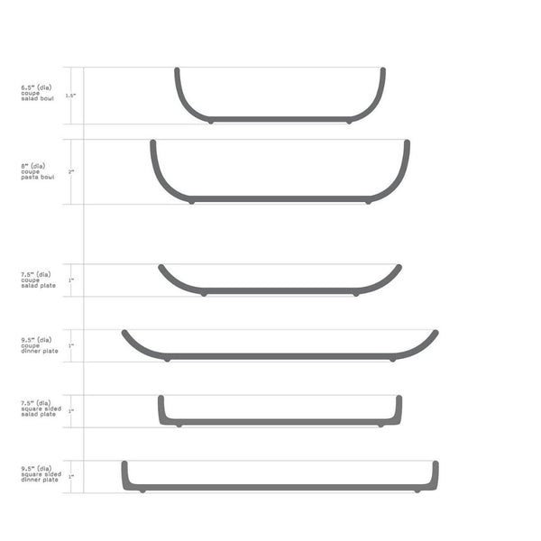 Coupe Salad Bowl (Multiple Colours Available)