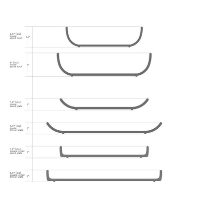 Coupe Side Plate (Multiple Colours Available)