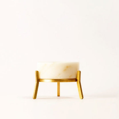 Fyre Small Candle Holder - White