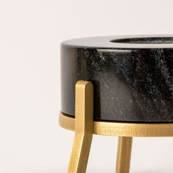 Fyre Small Candle Holder - Black