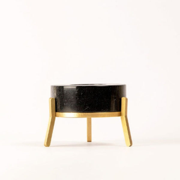 Fyre Small Candle Holder - Black