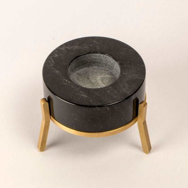 Fyre Small Candle Holder - Black
