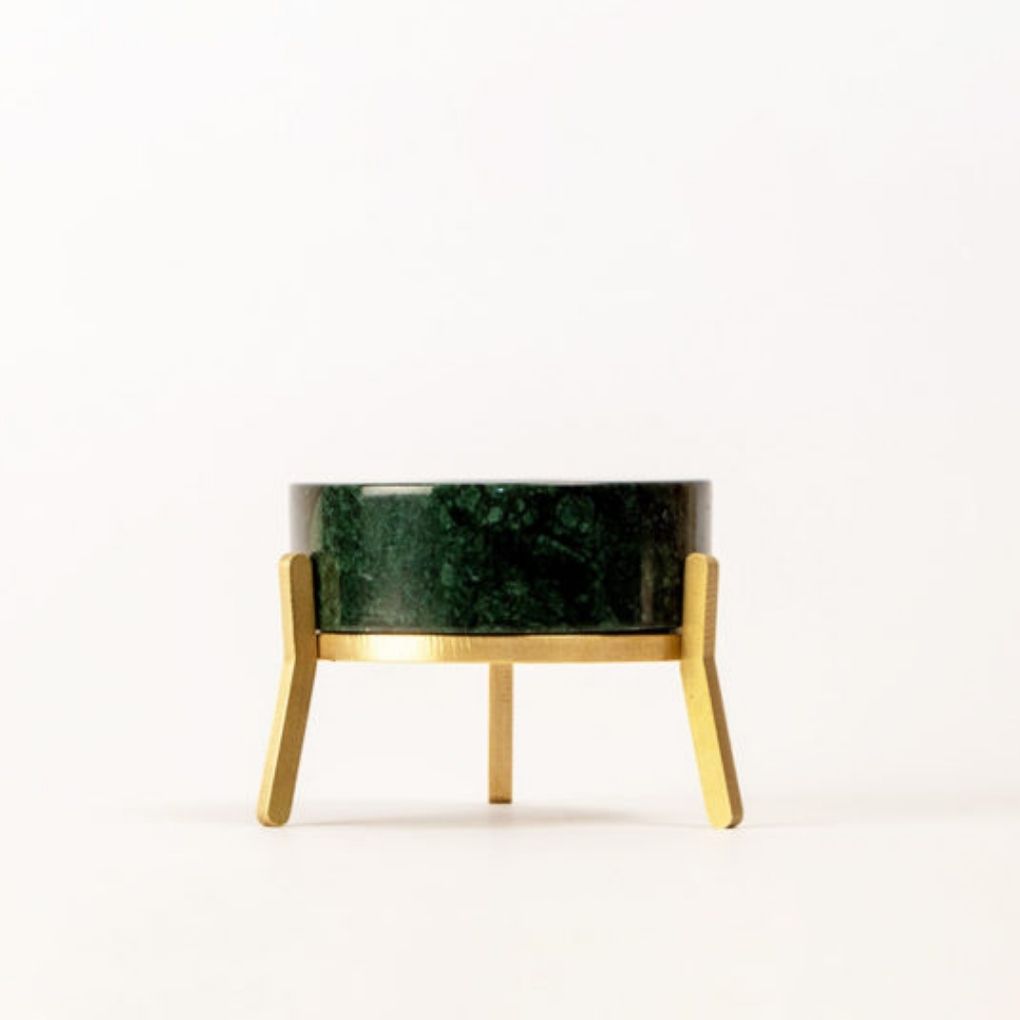 Fyre Small Candle Holder - Green