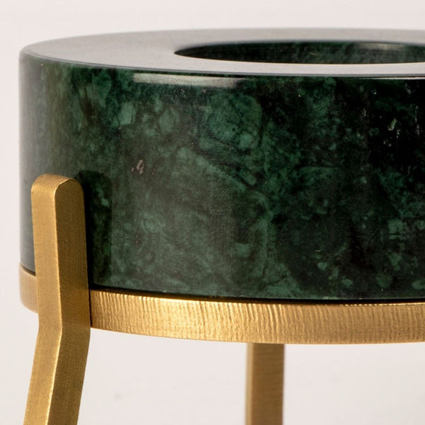 Fyre Small Candle Holder - Green