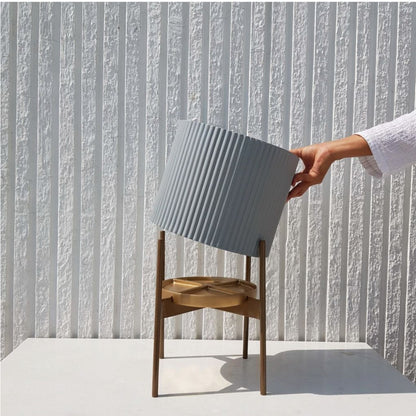 Medium Fluted Planter With Stand