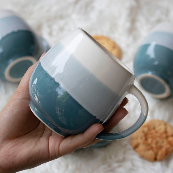 Teal Ombre Coffee Mug | Stoneware (440ml)