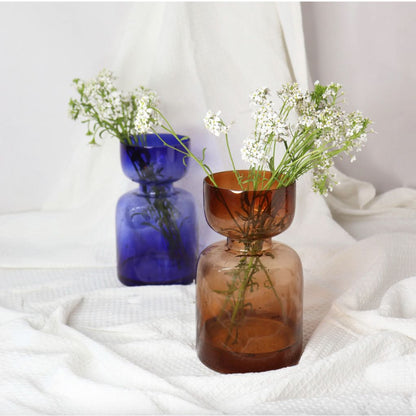 Caramel Lyla Glass Flower Vase