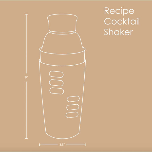 Recipe Cocktail Shaker – 8 Classic Drinks, Twist-to-Reveal