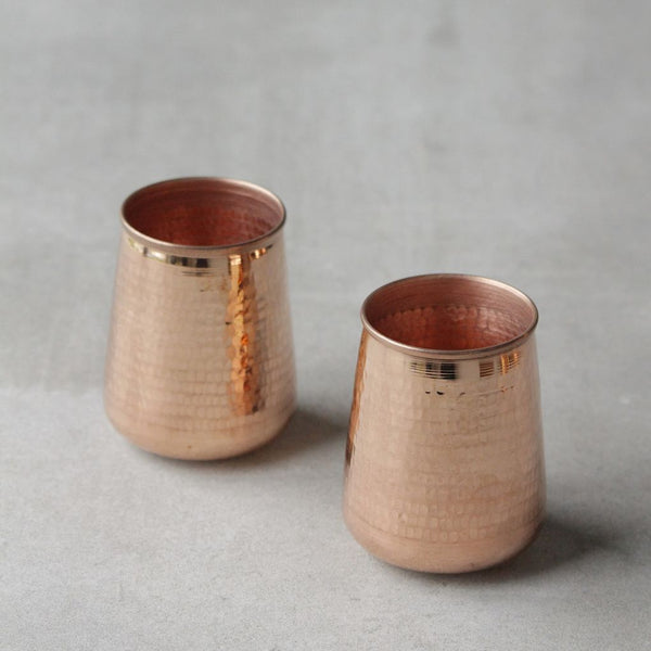 Copper Water Glass | Set Of 2