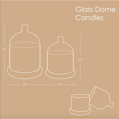 Glass Dome Candles | Colours Available