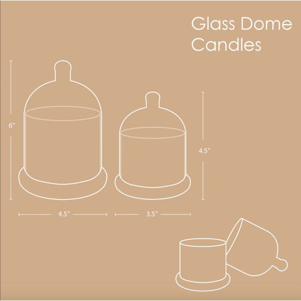 Glass Dome Candles | Colours Available