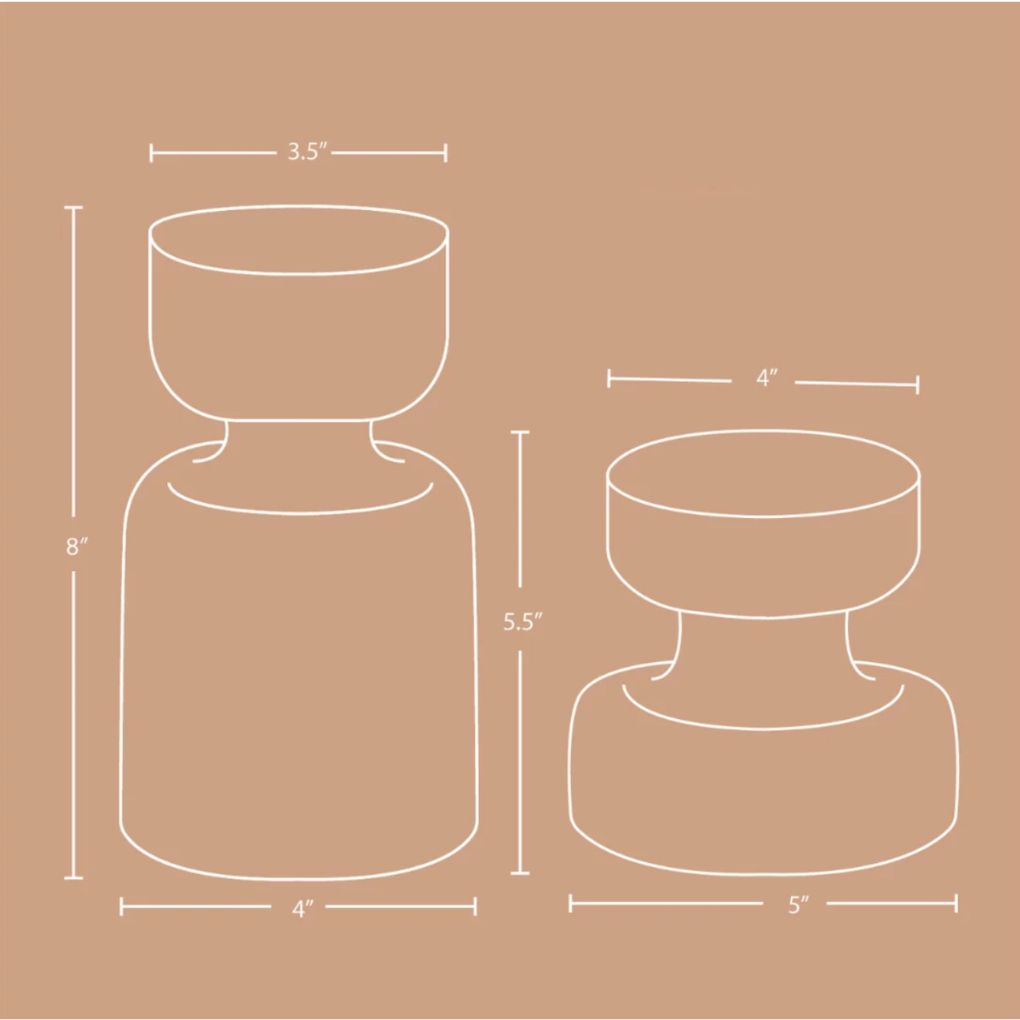 Grey Lyla Flower Vase