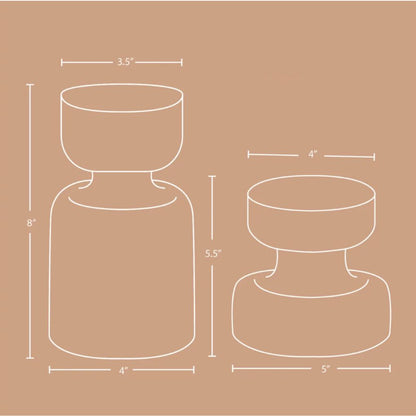 Grey Lyla Flower Vase