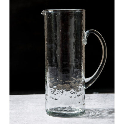 Hammered Glass Pitcher