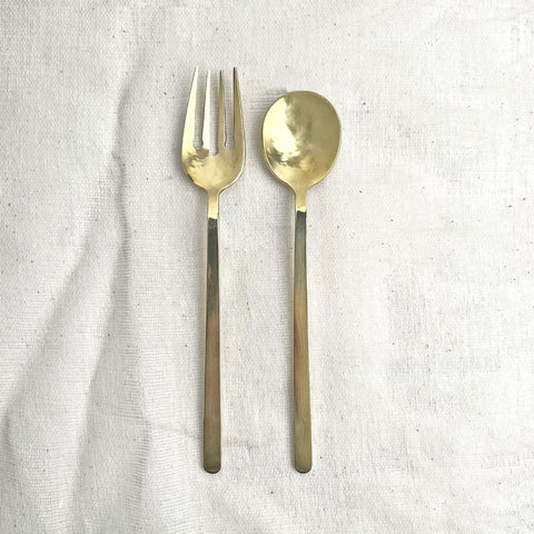 NEW IN | Pure Brass Cutlery Set