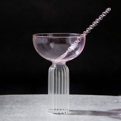 Roseate Glass Ice Cream / Dessert Bowl