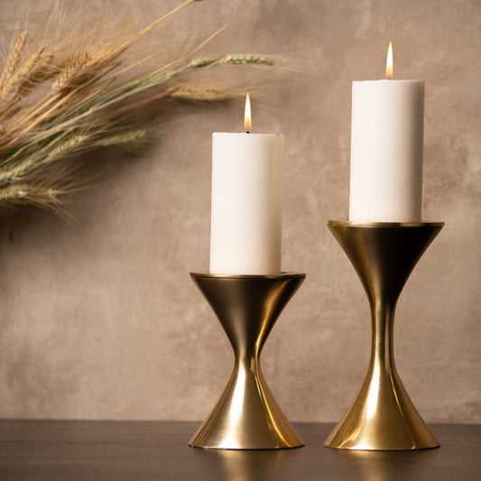 Sierra Metal Candle Holder - Set Of 2