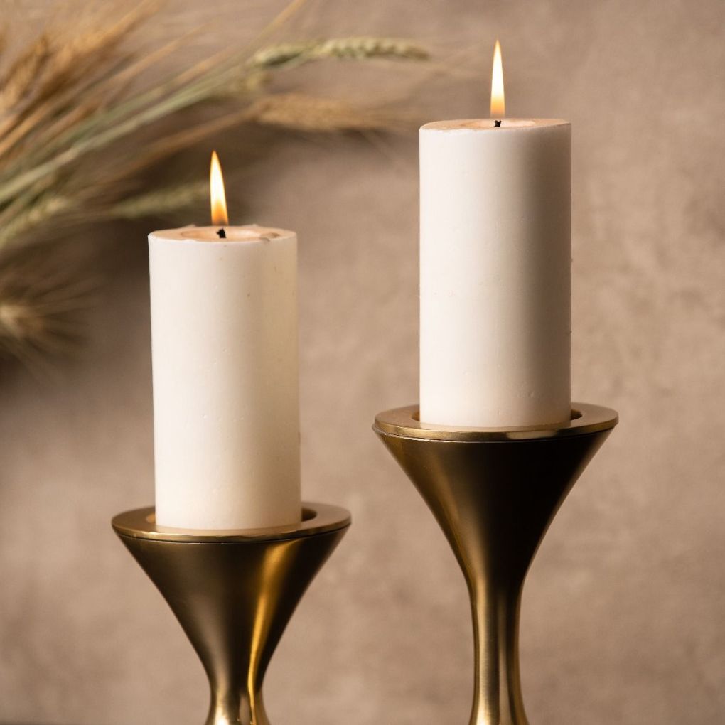 Sierra Metal Candle Holder - Set Of 2