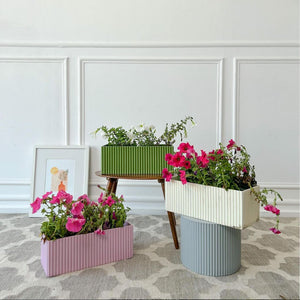 Small Fluted Planter Box | Colours Available