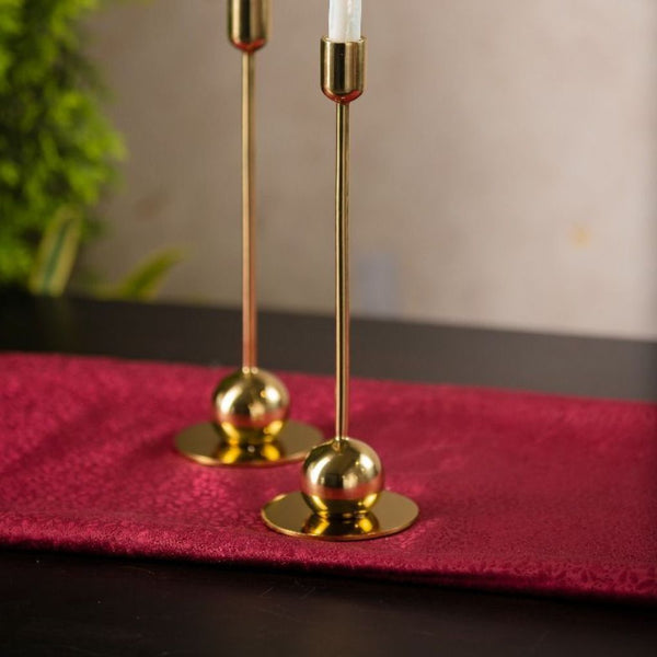 Voguish Metal Candle Holder - Set Of 2