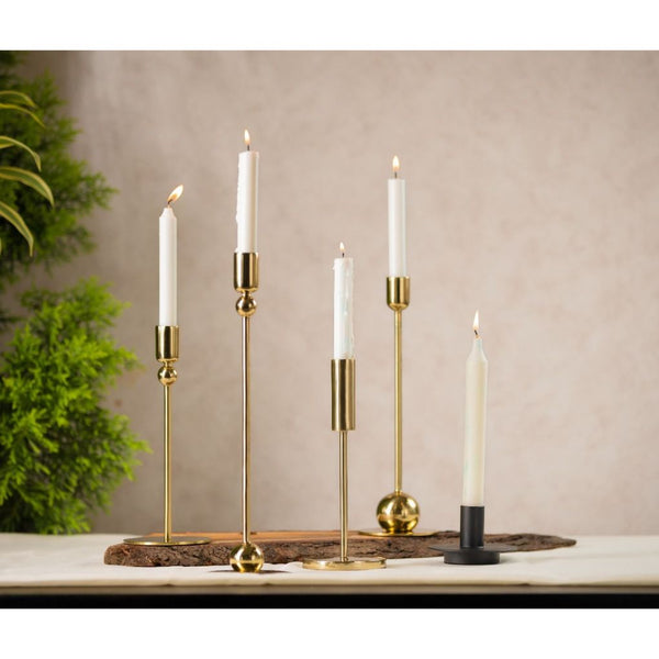 Voguish Metal Candle Holder - Set Of 2