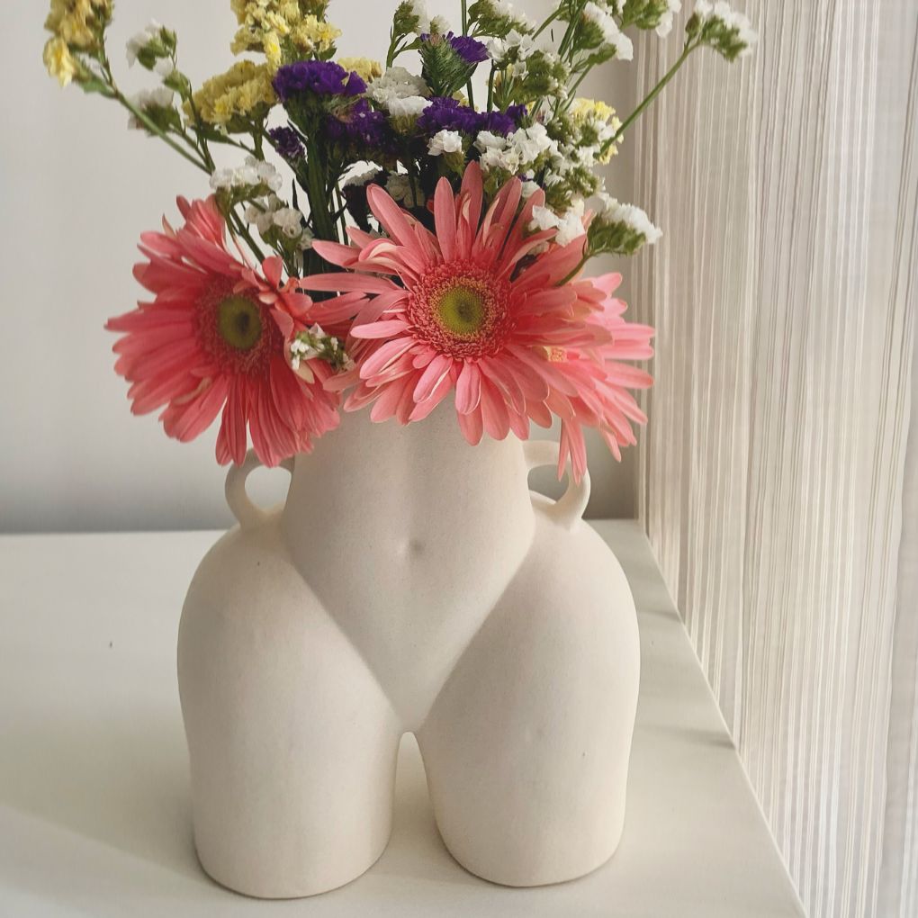 Donna Flower Vase | White