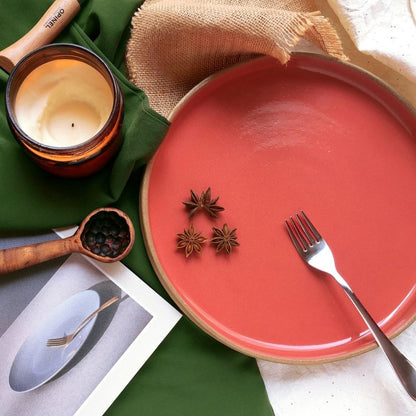 Rimmed Dinner Plate (Multiple Colours Available)