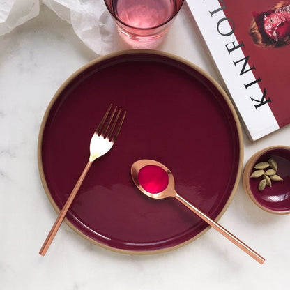 Rimmed Dinner Plate (Multiple Colours Available)