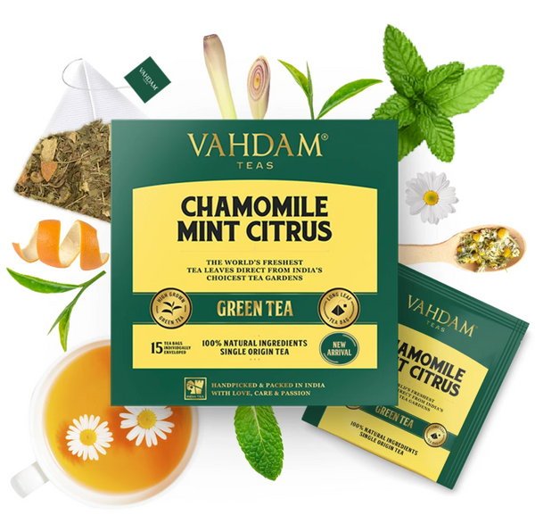 Chamomile Mint Citrus Green Tea - 15 Tea Bags