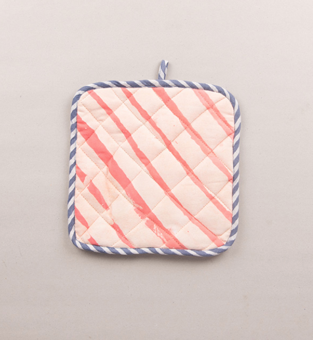 Basik Pop Pot Holder - Coral (Set Of 2)
