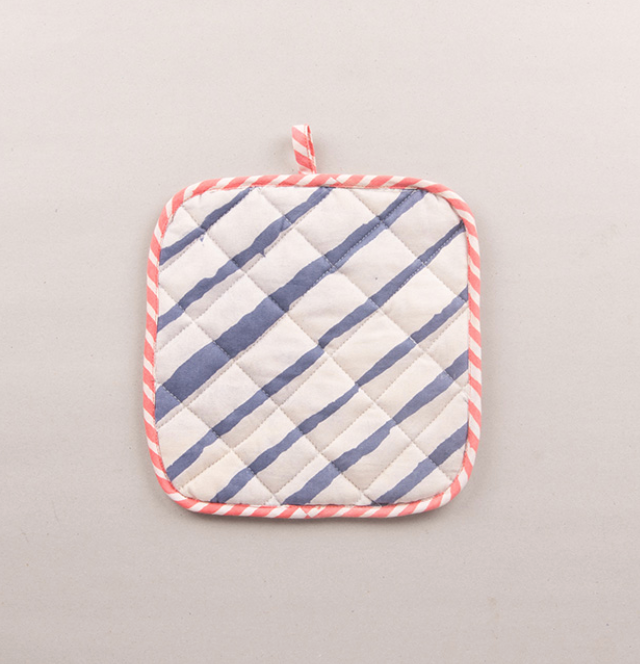 Basik Pop Pot Holder - Blue (Set Of 2)