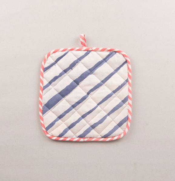 Basik Pop Pot Holder - Blue (Set Of 2)