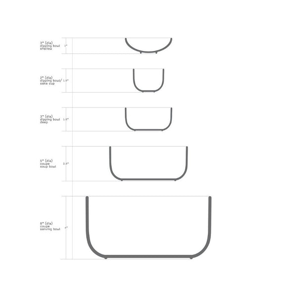 Coupe Soup Bowl (Multiple Colours Available)
