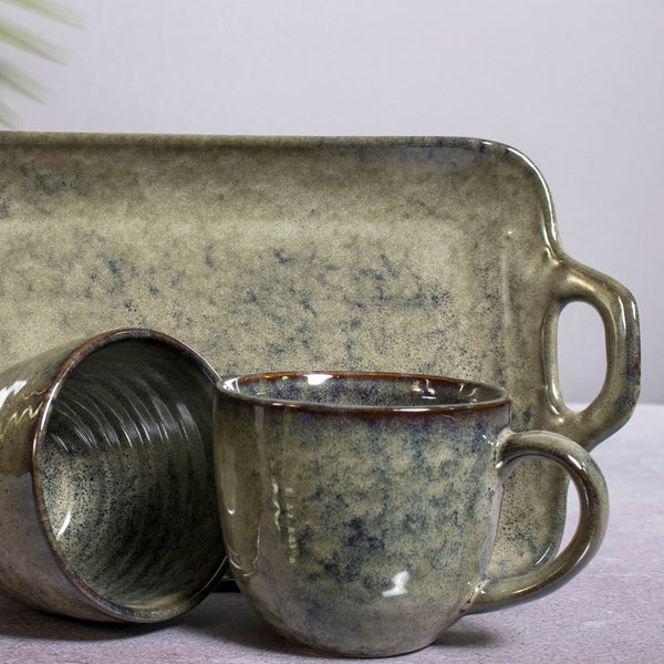 Jaén Tea/Coffee Set - 2 Coffee Mugs + Coffee Tray