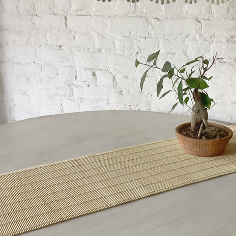 Woodland Bamboo Table Runner (Cream)