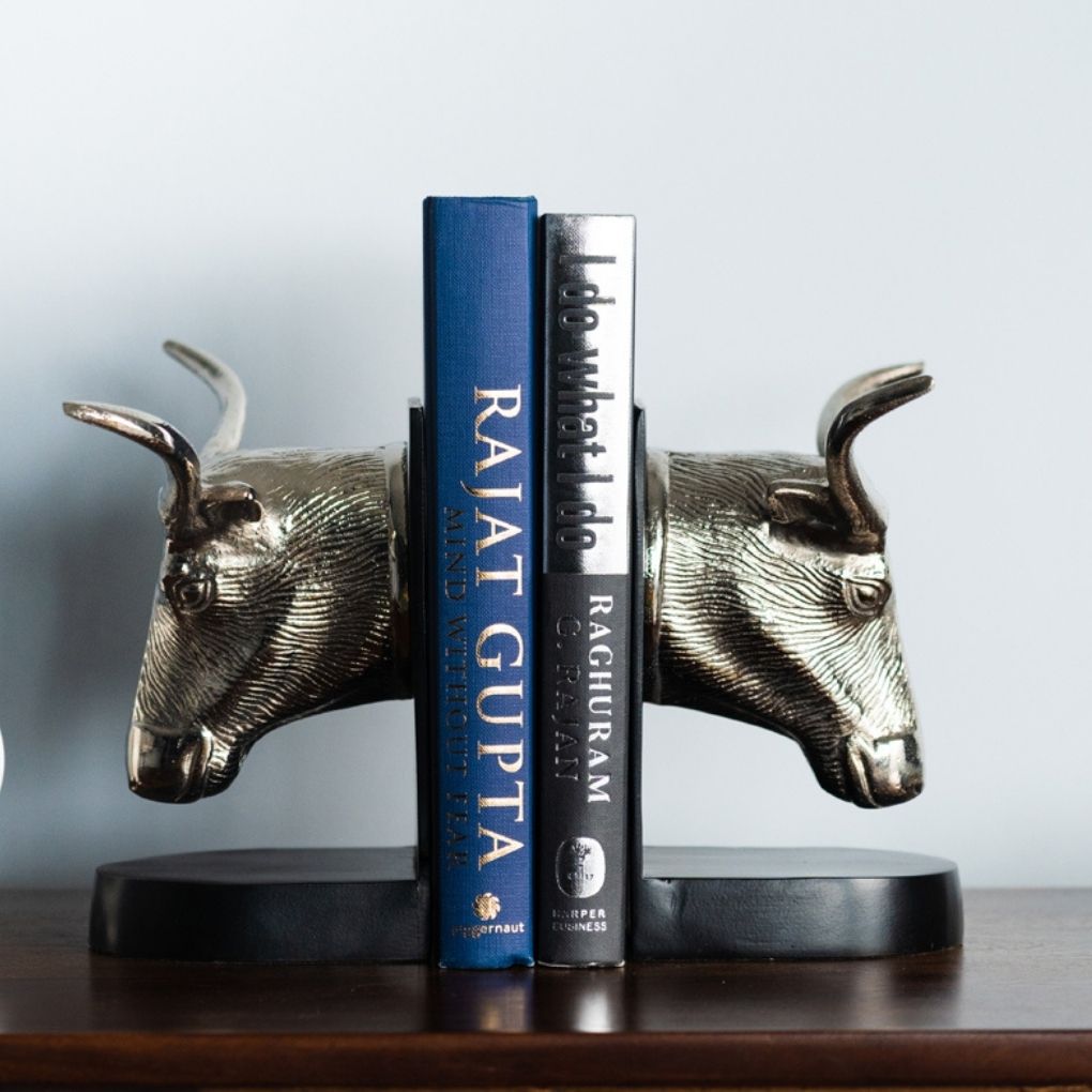 Bull Metal Bookend