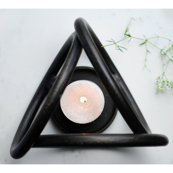 Faceted Candle Holder - Large