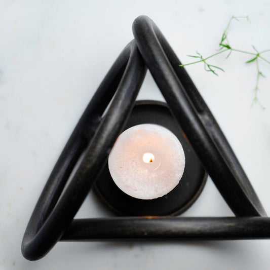 Faceted Candle Holder - Large