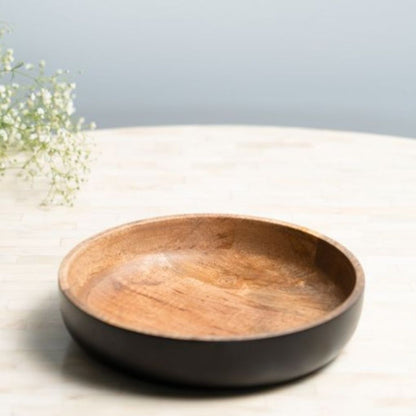Wooden Serving Bowl - Black