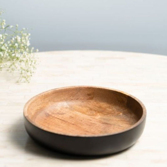 Wooden Serving Bowl - Black