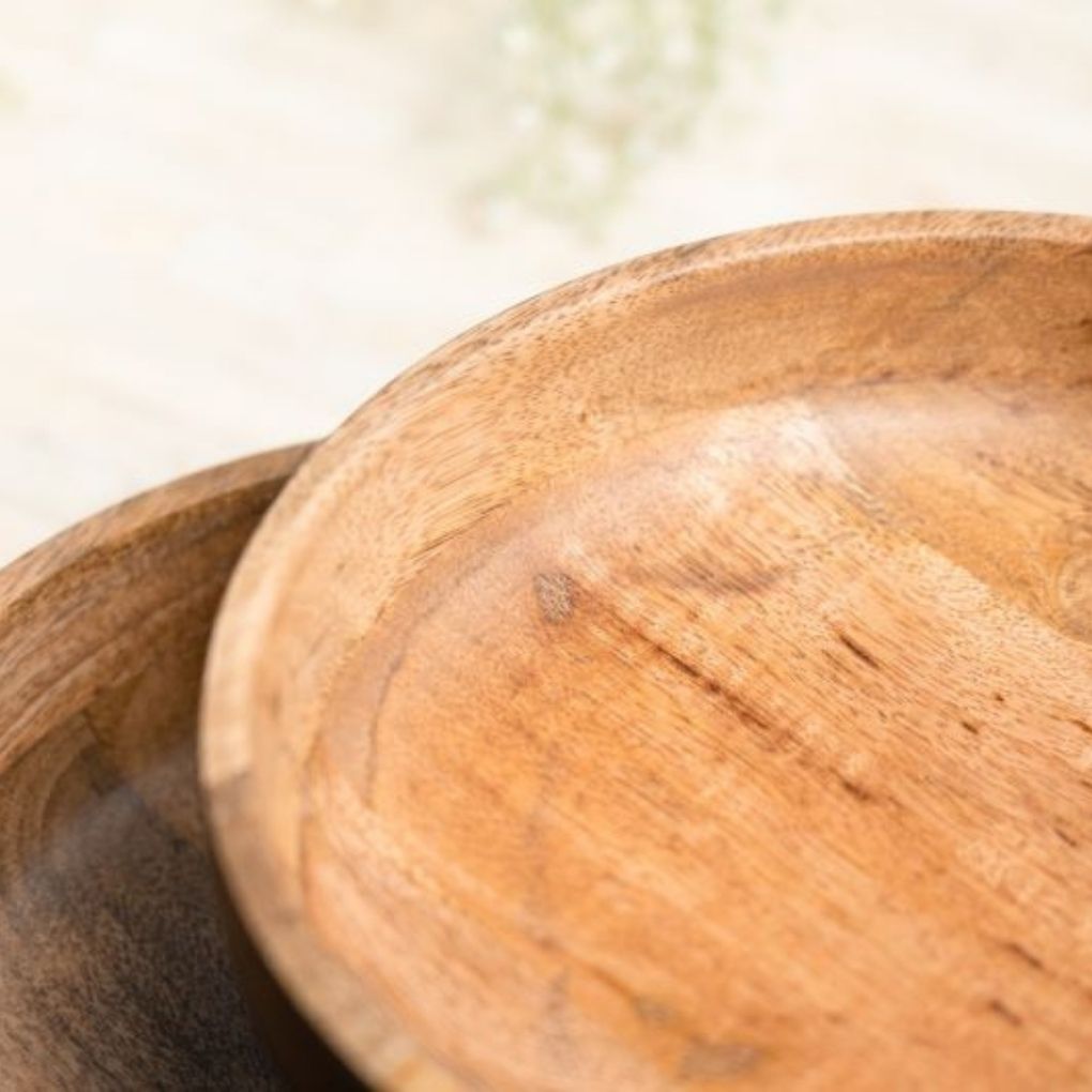 Wooden Serving Bowl - Black