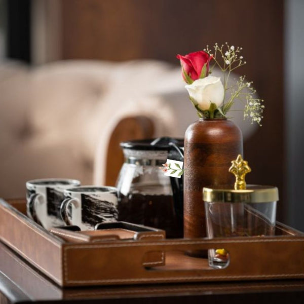 Faux Leather Tray - Small