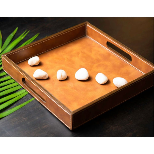 Faux Leather Tray - Small