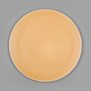 Basik Large Stoneware Plate (Yellow) - Set of 2
