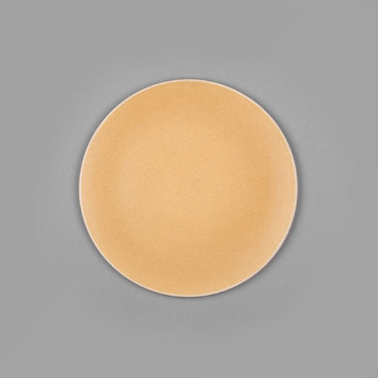Basik Small Stoneware Plate (Yellow) - Set of 2